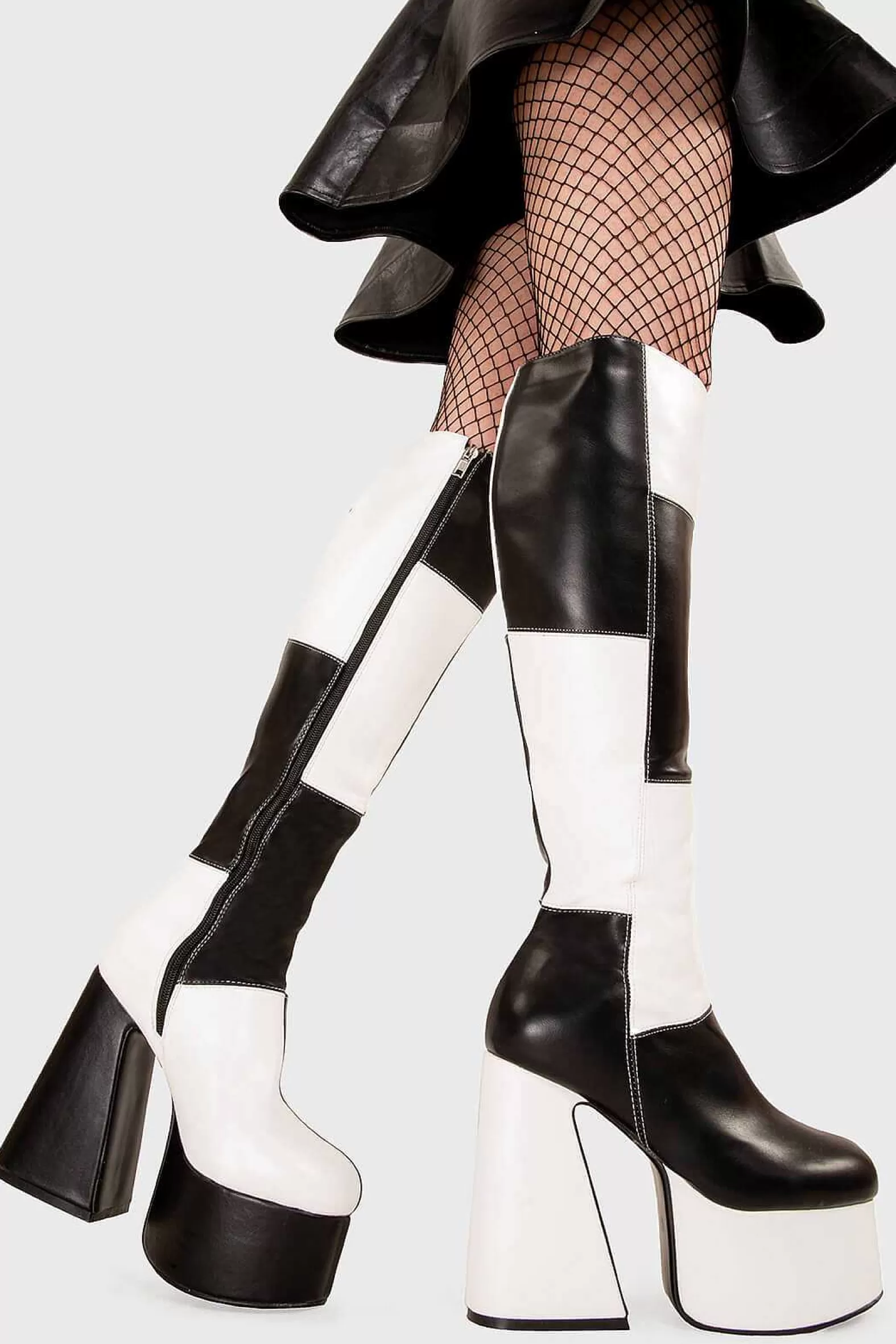 Lamoda Knee High>Runway Platform Knee High Boots