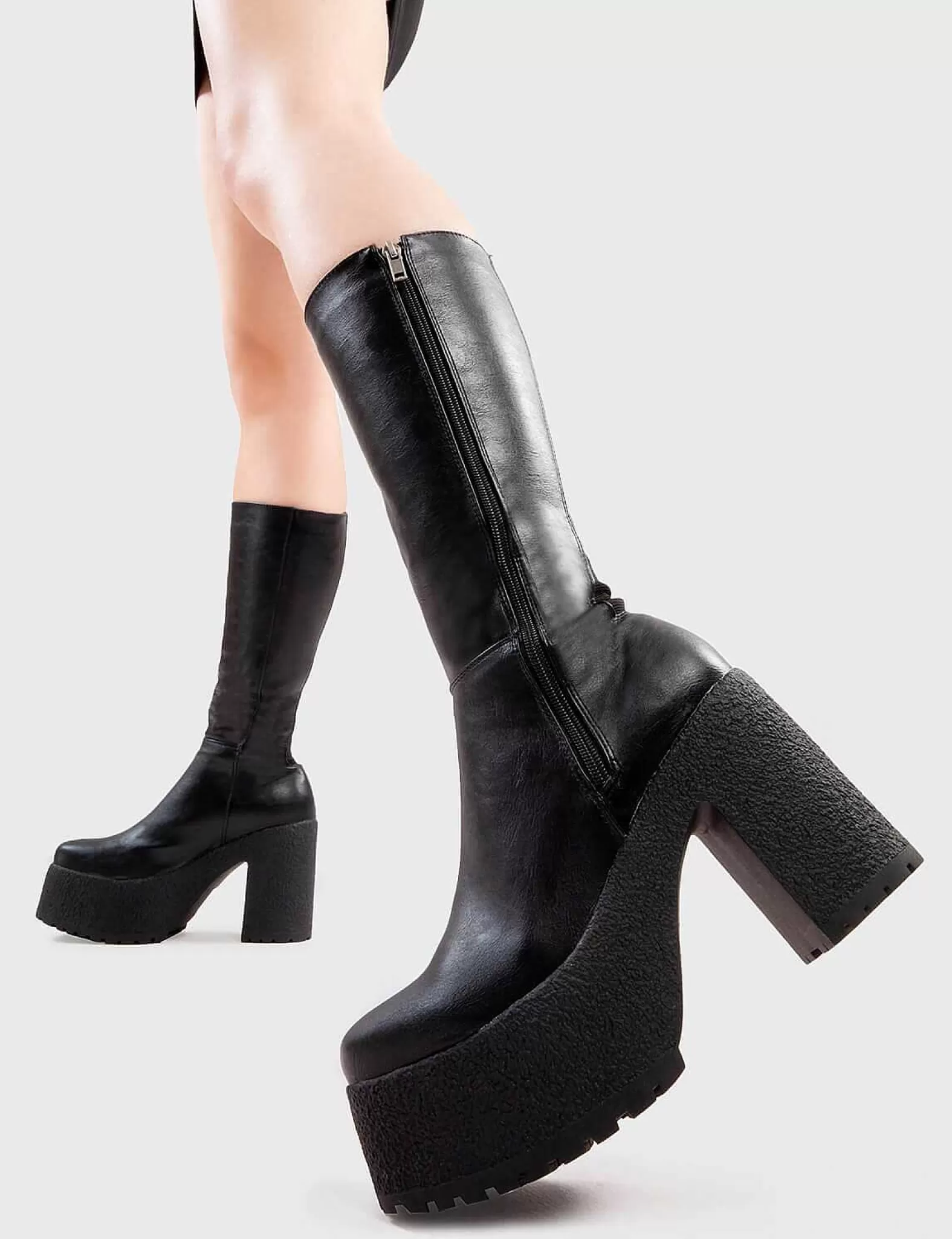 Lamoda Platform>Salt Platform Calf Boots