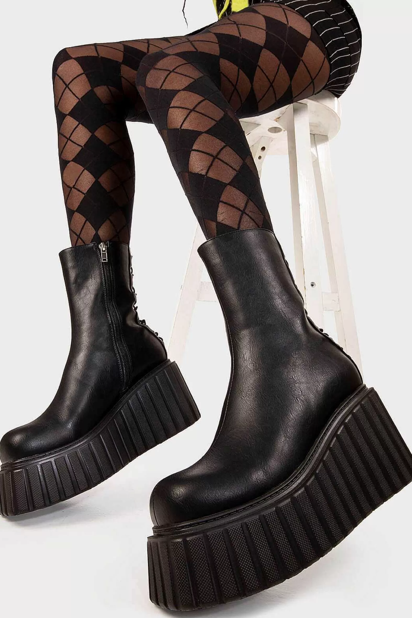 Lamoda Ankle>Say My Name Chunky Ankle Creeper Boots