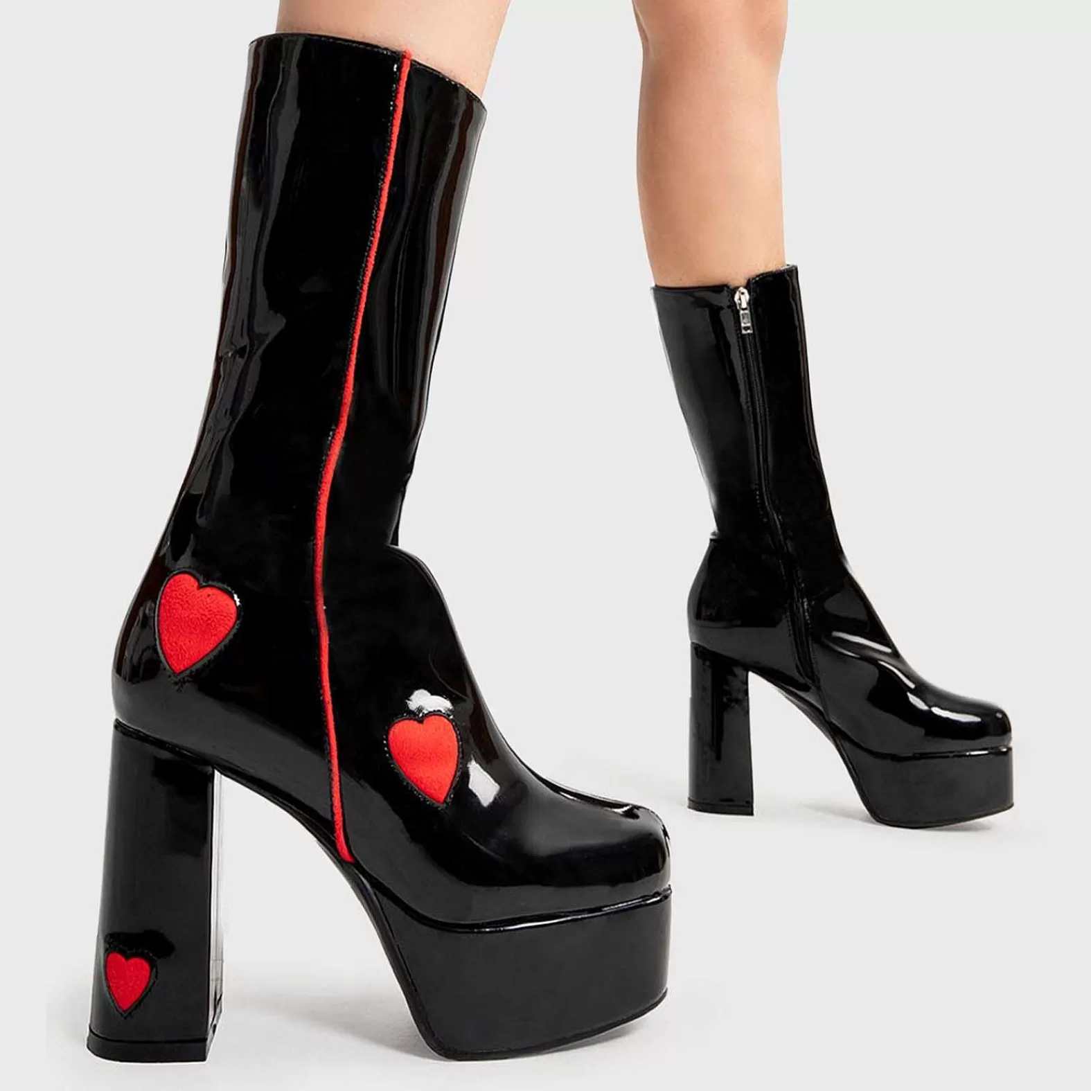 Lamoda Calf>Secret Lovers Platform Calf Boots