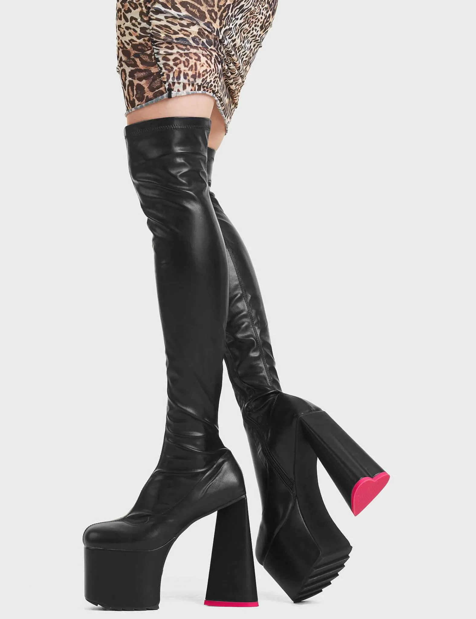 Lamoda Knee High>Seperate Platform Thigh High Boots