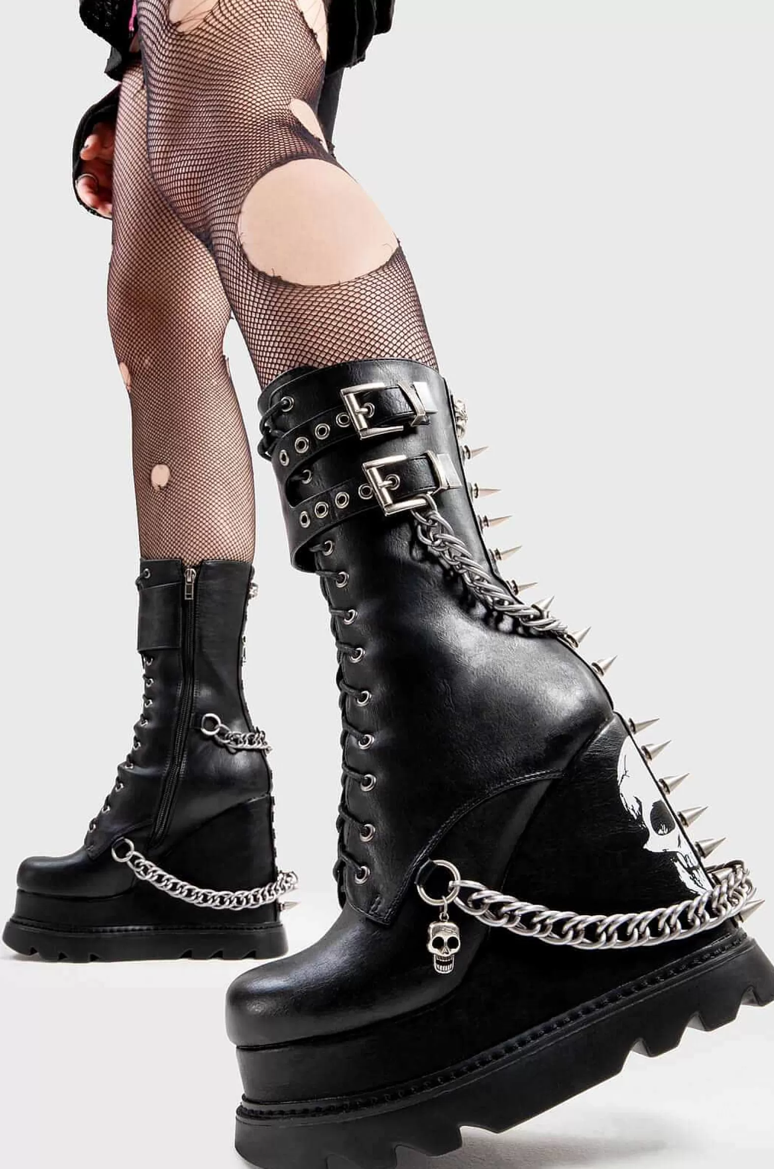 Lamoda Platform>She'S Dangerous Chunky Platform Ankle Boots