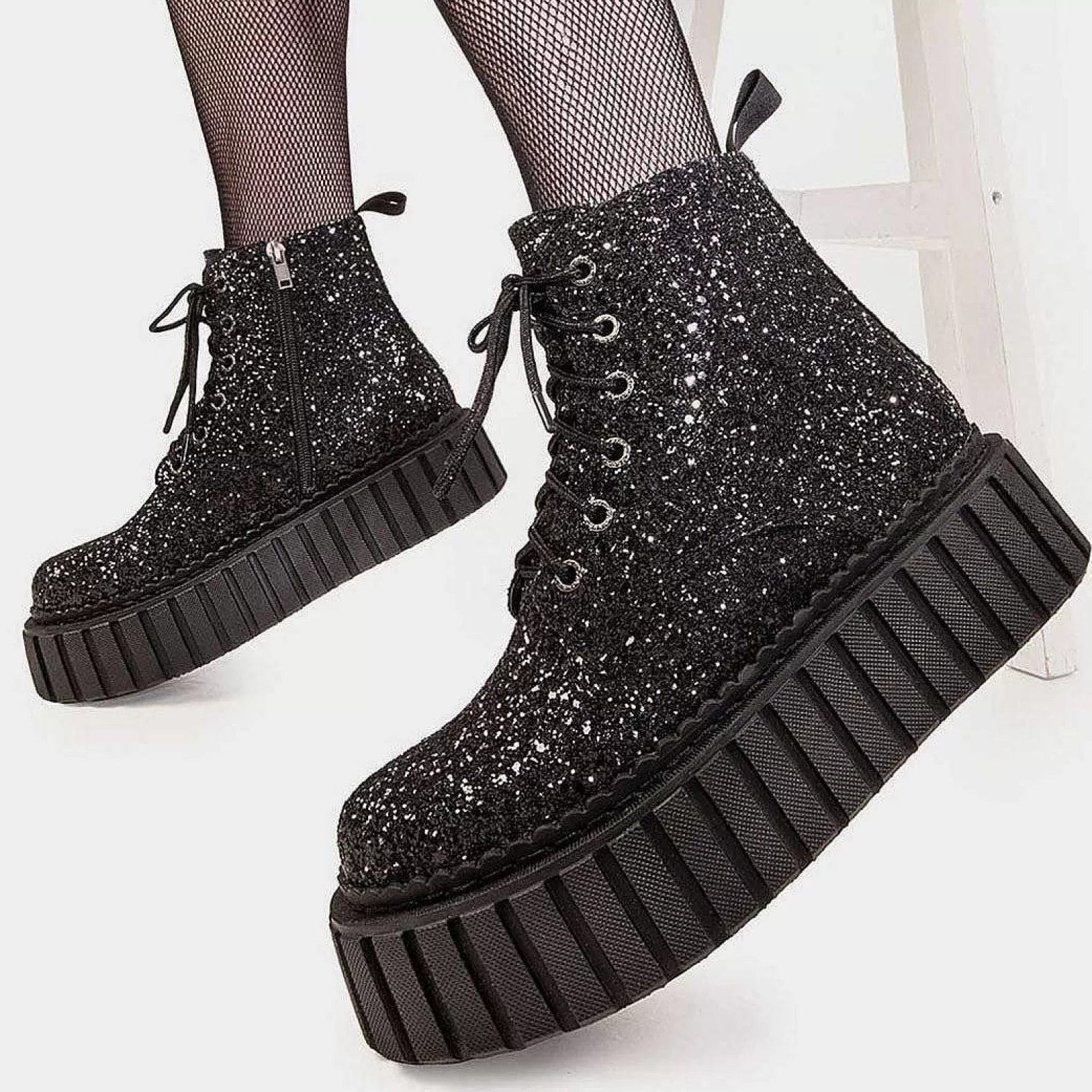 Lamoda Creepers>Shooting Star Chunky Ankle Creeper Boots