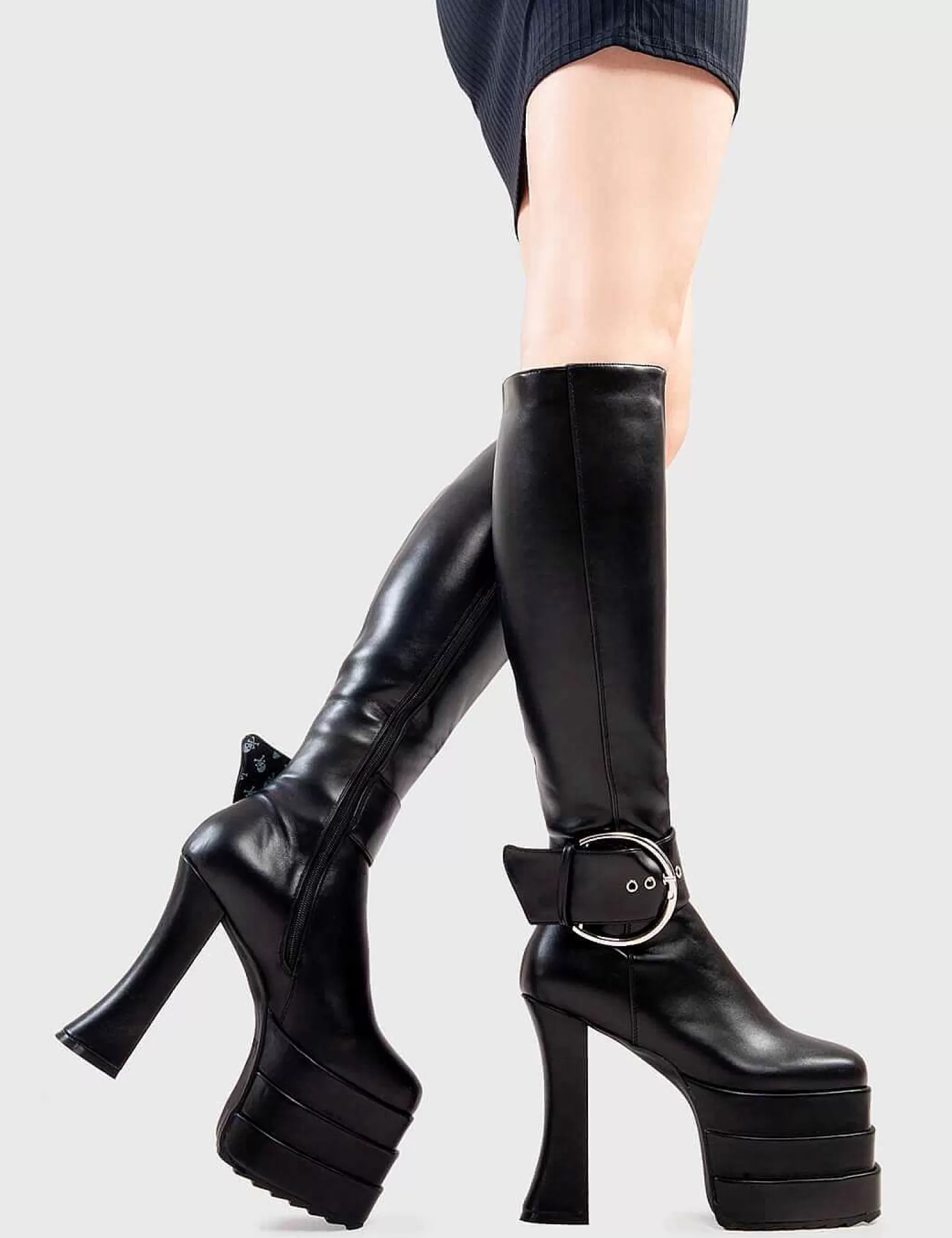 Lamoda Knee High>Short Term Loss Platform Knee High Boots