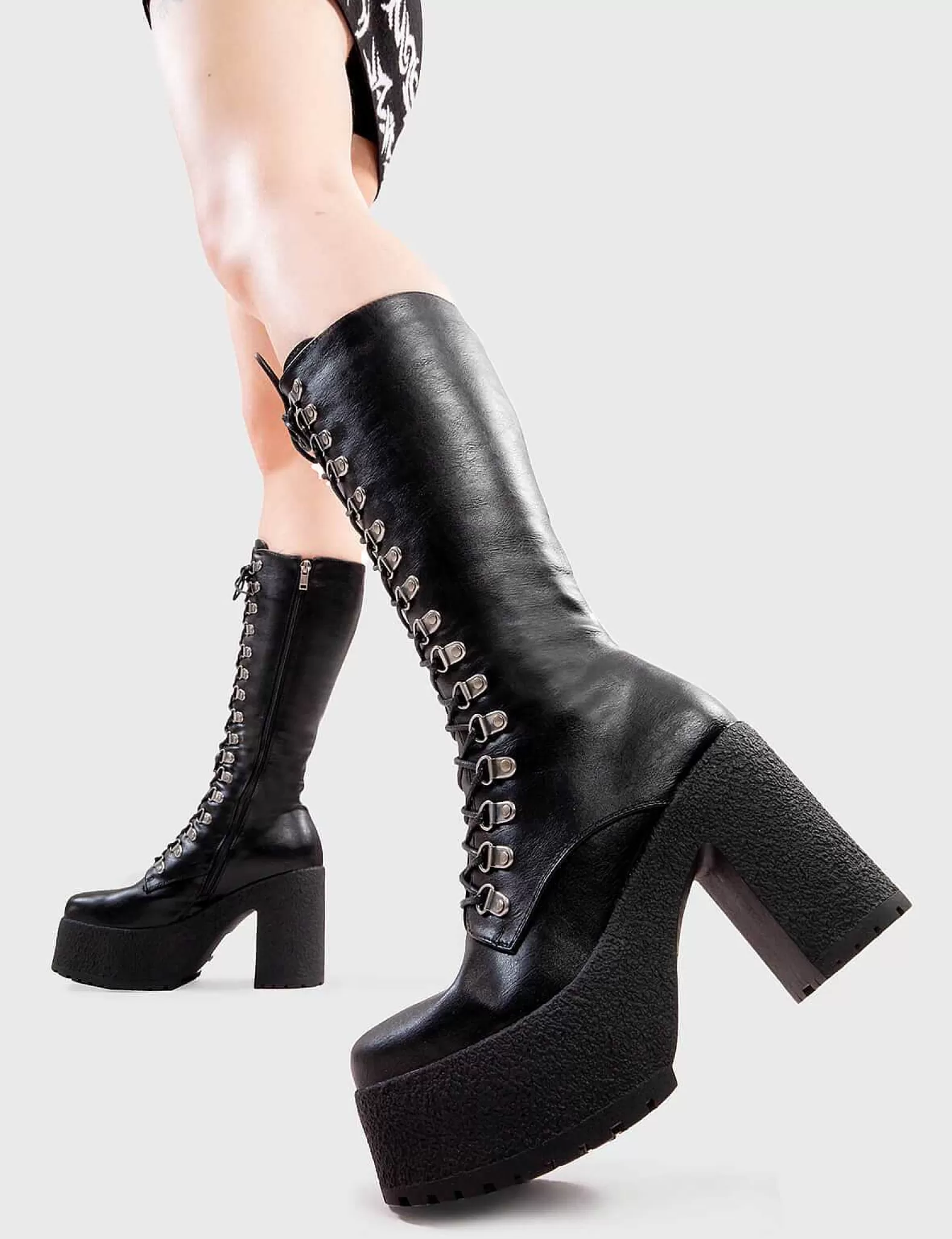 Lamoda Platform>Siren Platform Calf Boots