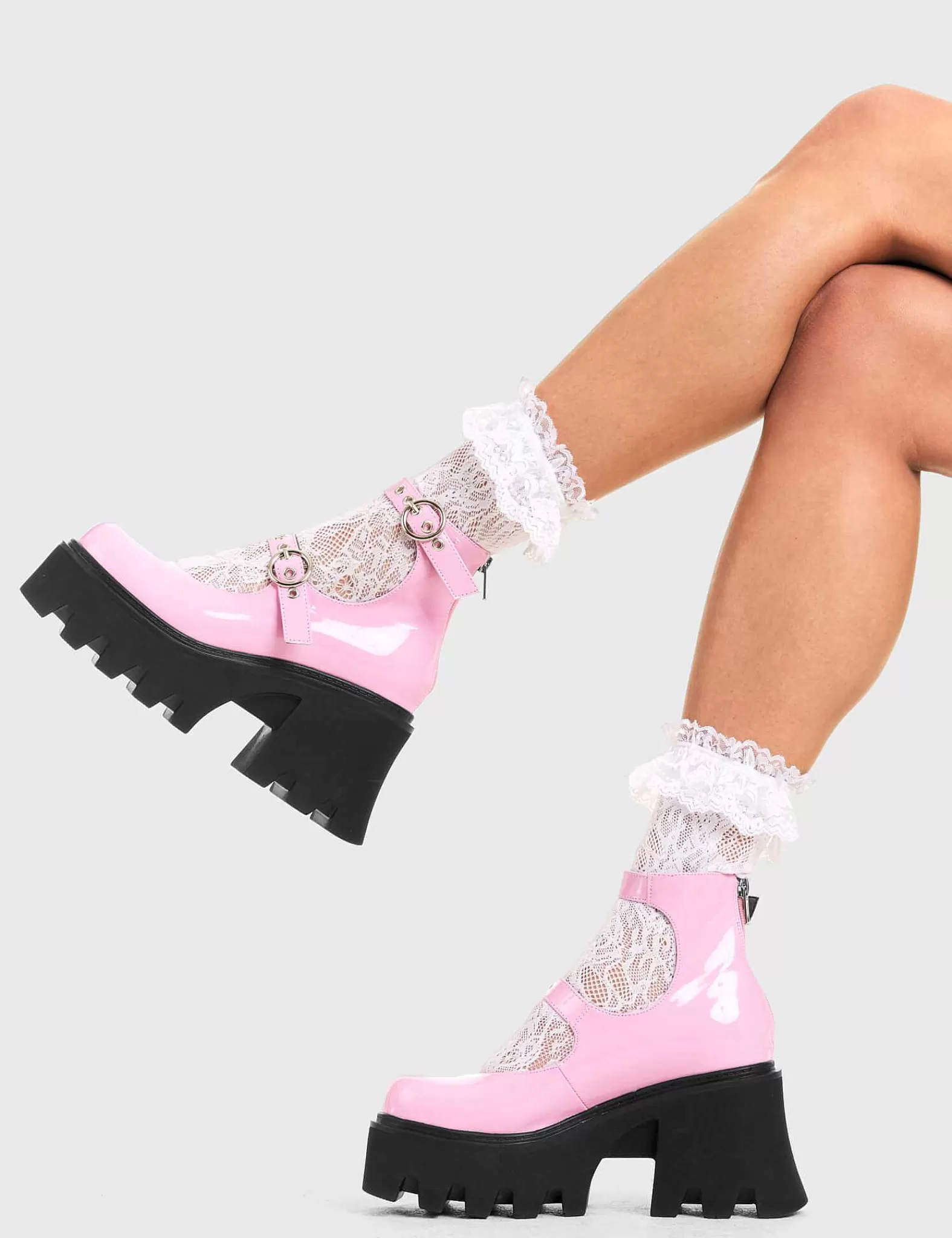 Lamoda Ankle>Slow Jamz Chunky Platform Ankle Boots