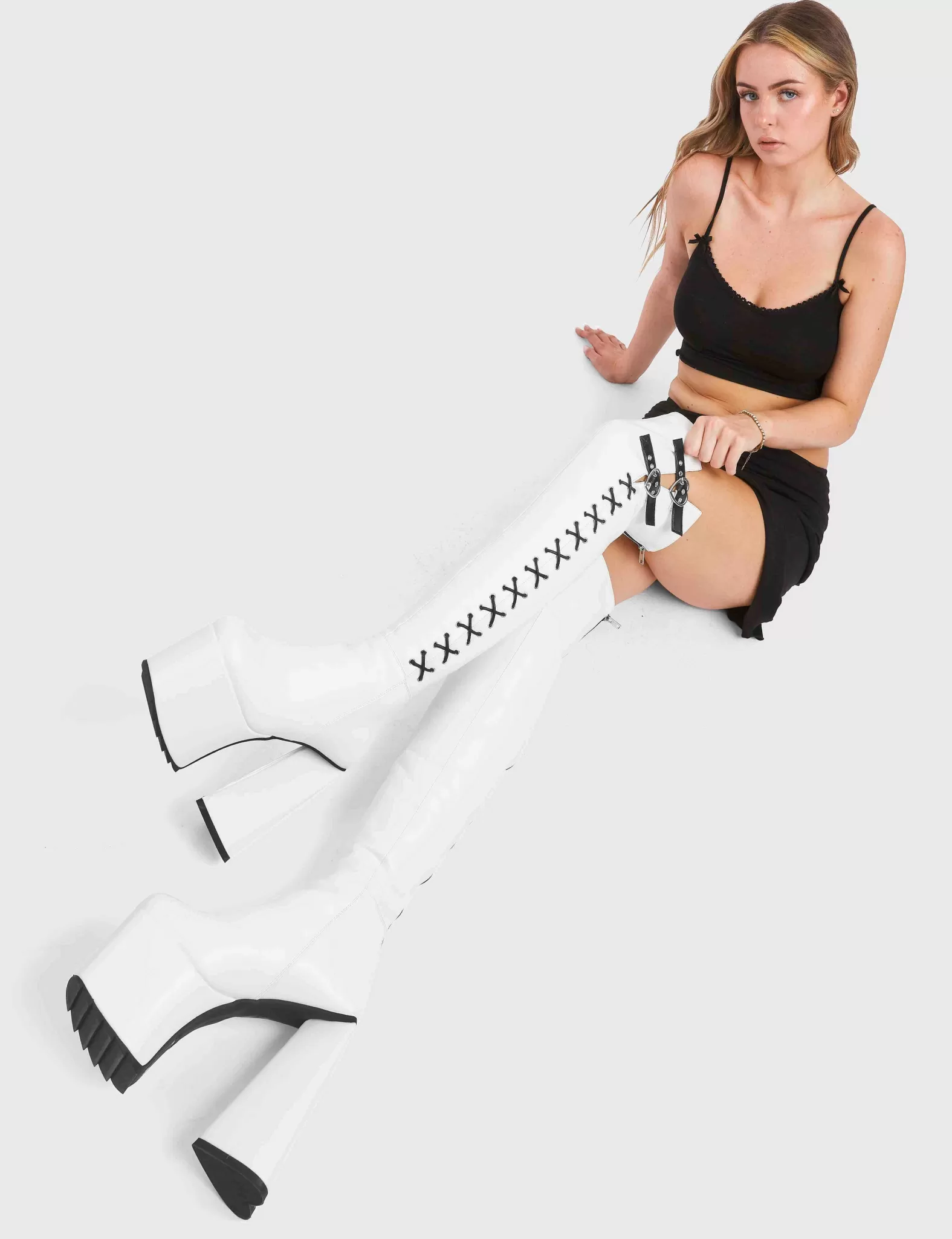 Lamoda Knee High>Small Victories Platform Thigh High Boots