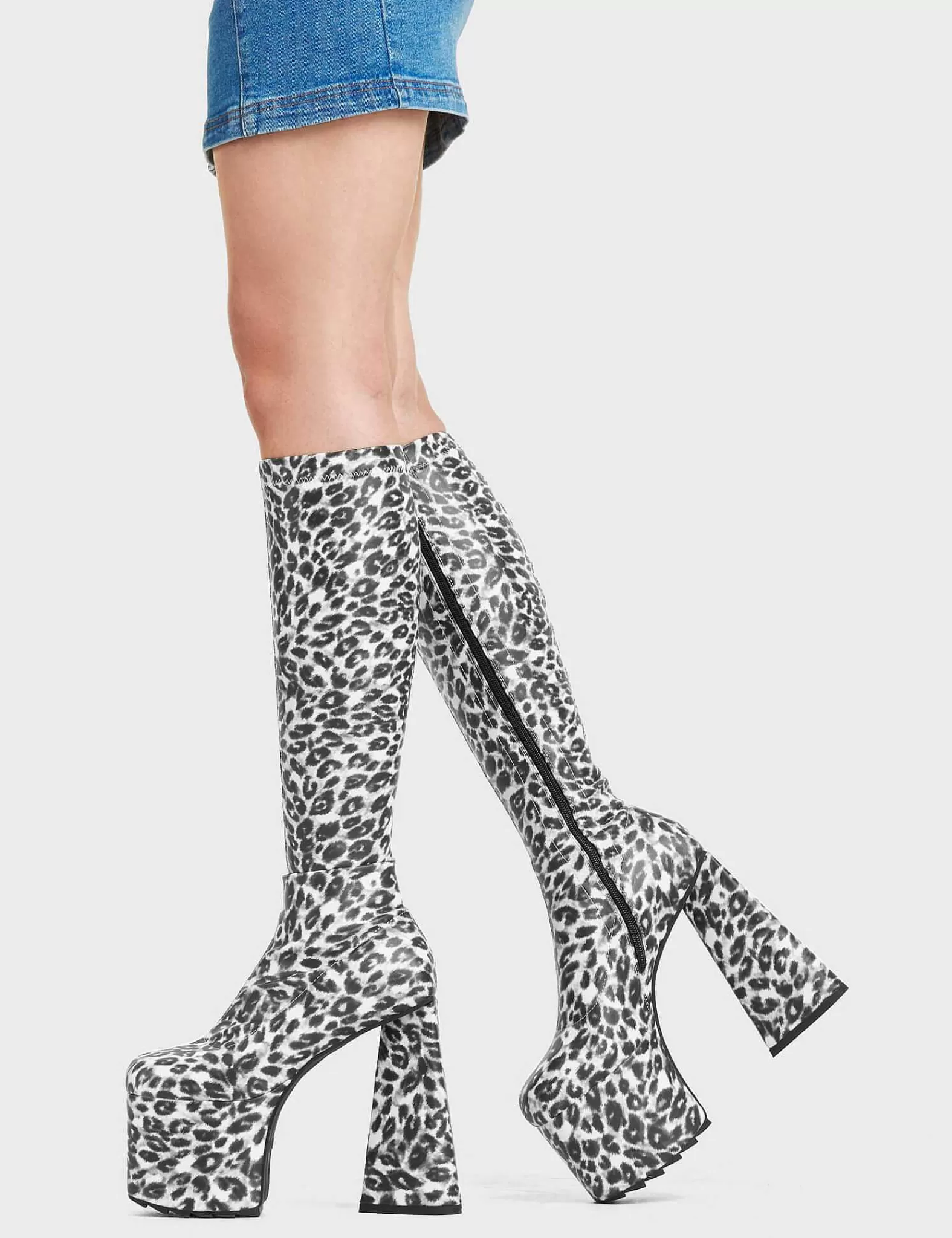 Lamoda Knee High>Smokeshow Platform Knee High Boots