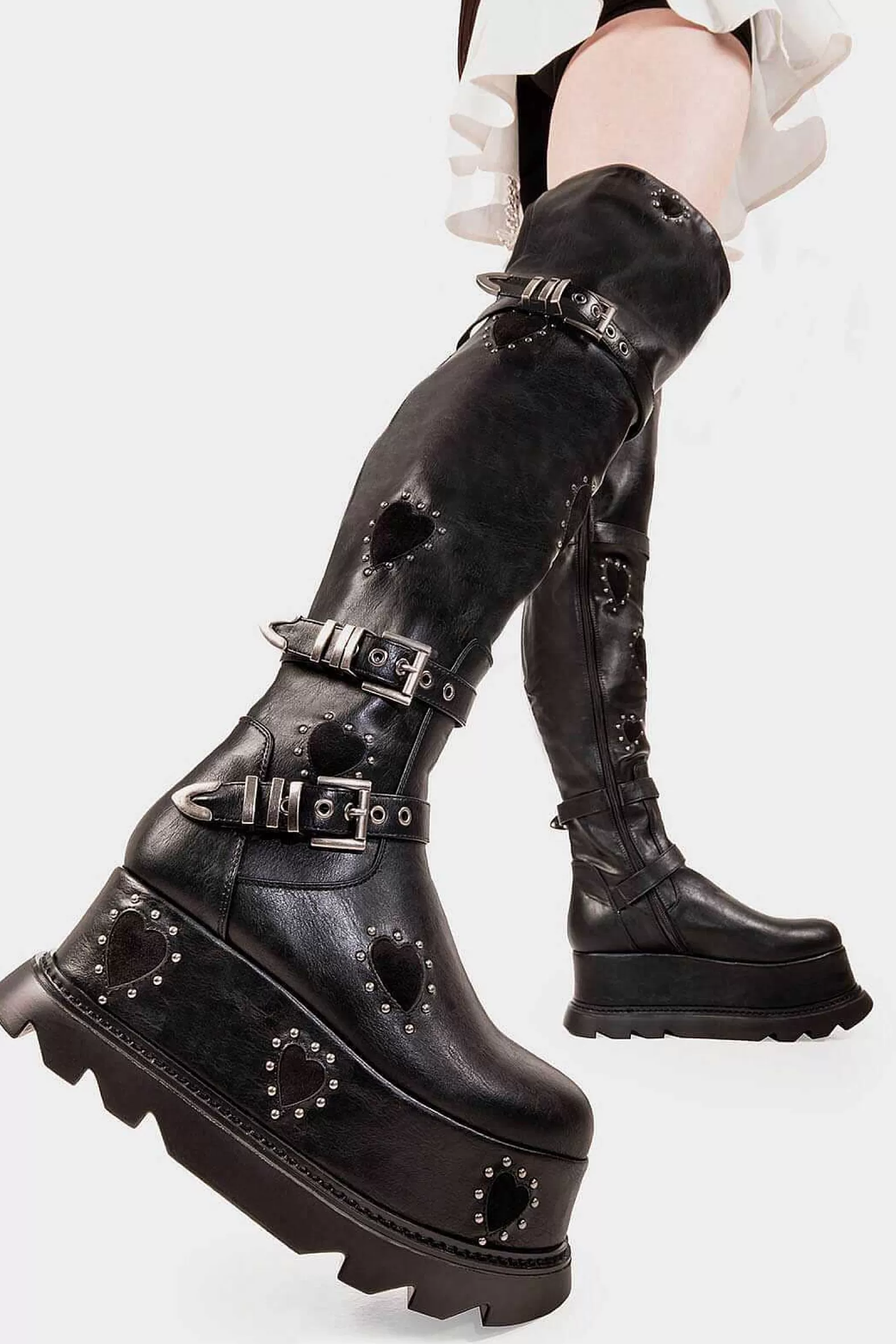 Lamoda Chunky>Sonnet Chunky Platform Thigh High Boots