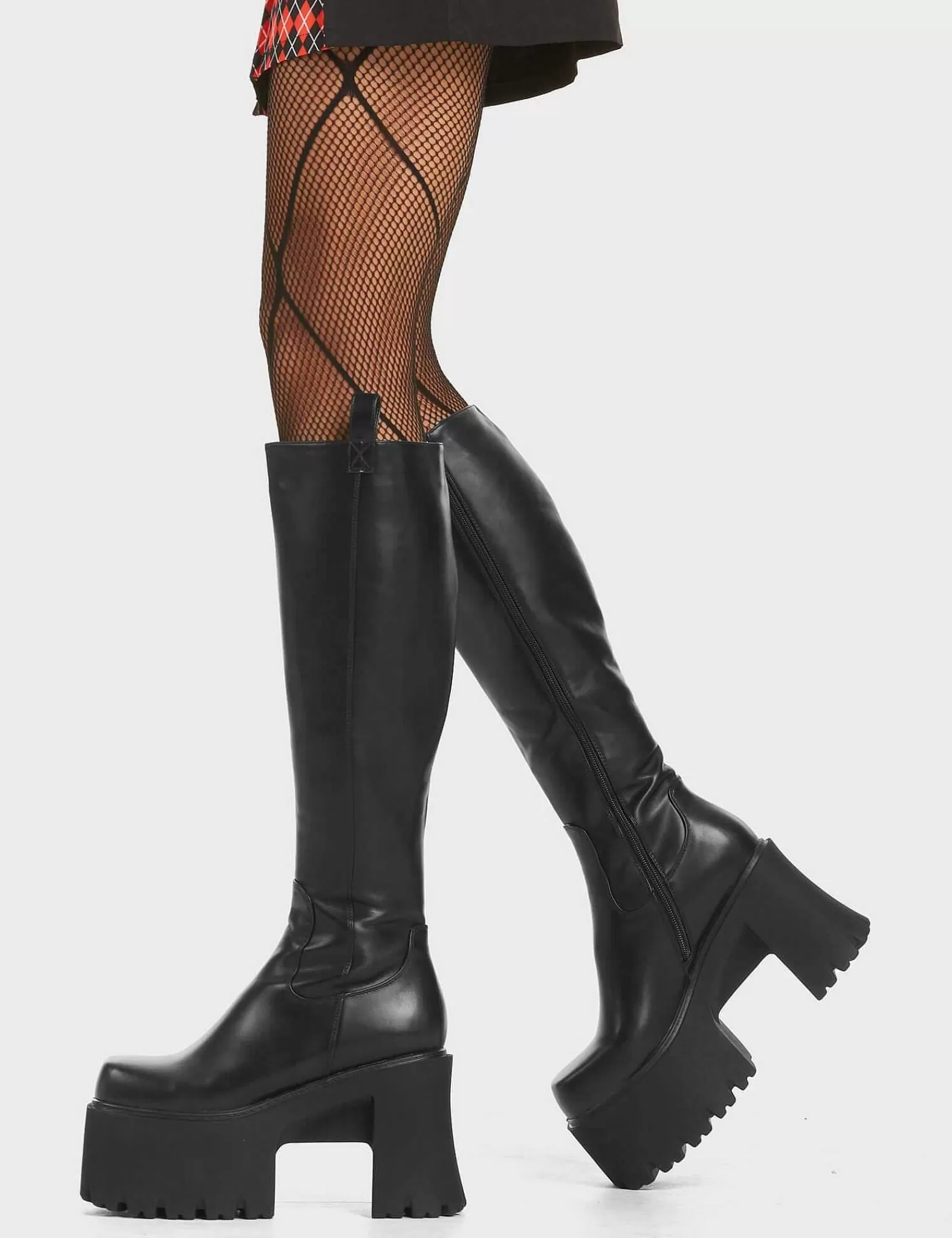 Lamoda Knee High>Spot On Chunky Platform Knee High Boots