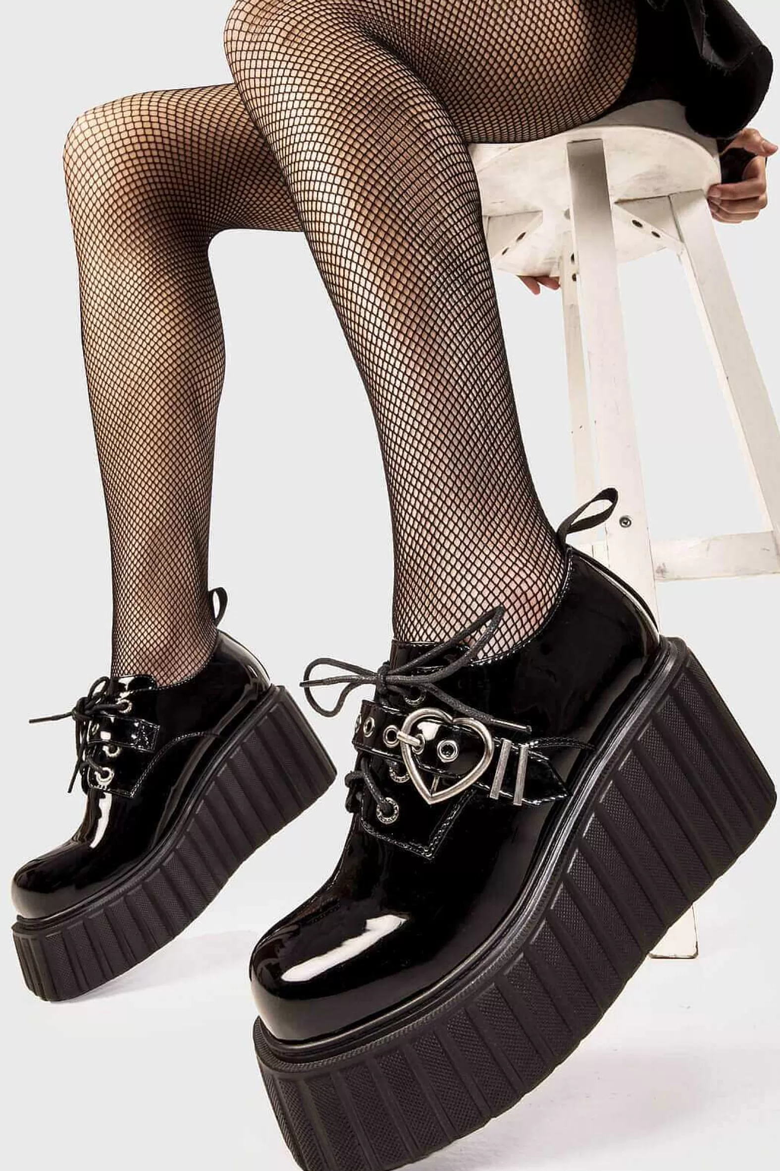 Lamoda Chunky>Stick To It Chunky Platform Creeper Shoes