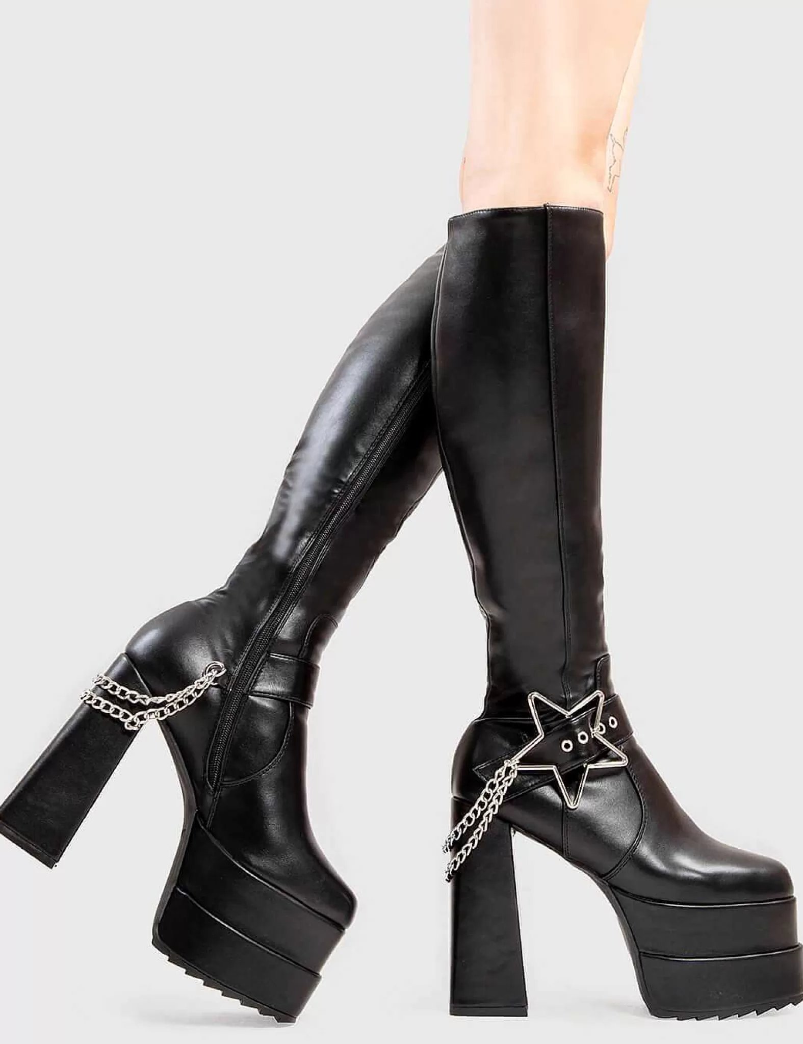 Lamoda Knee High>Superstar Platform Knee High Boots