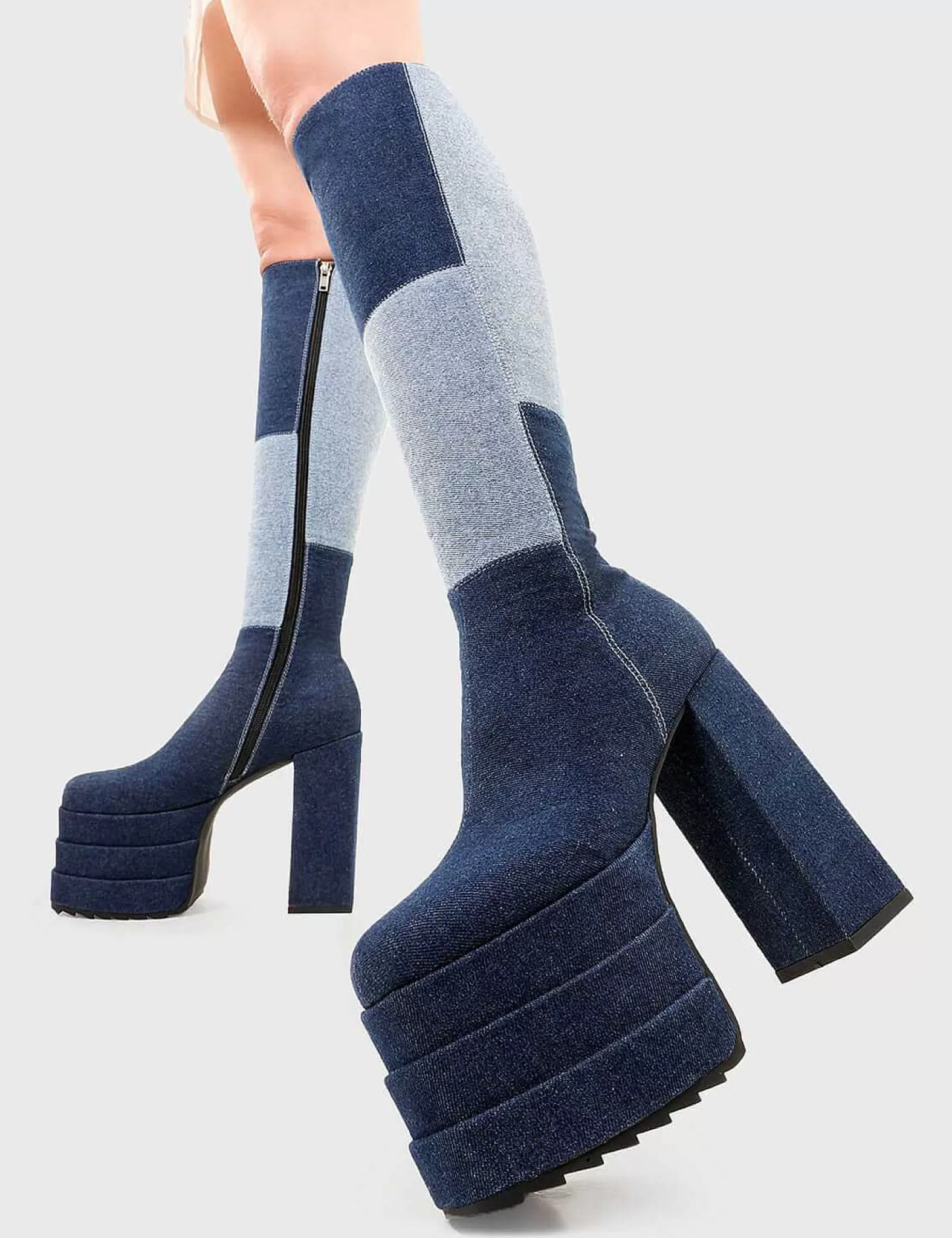 Lamoda Knee High>Talk Of The Town Platform Knee High Boots