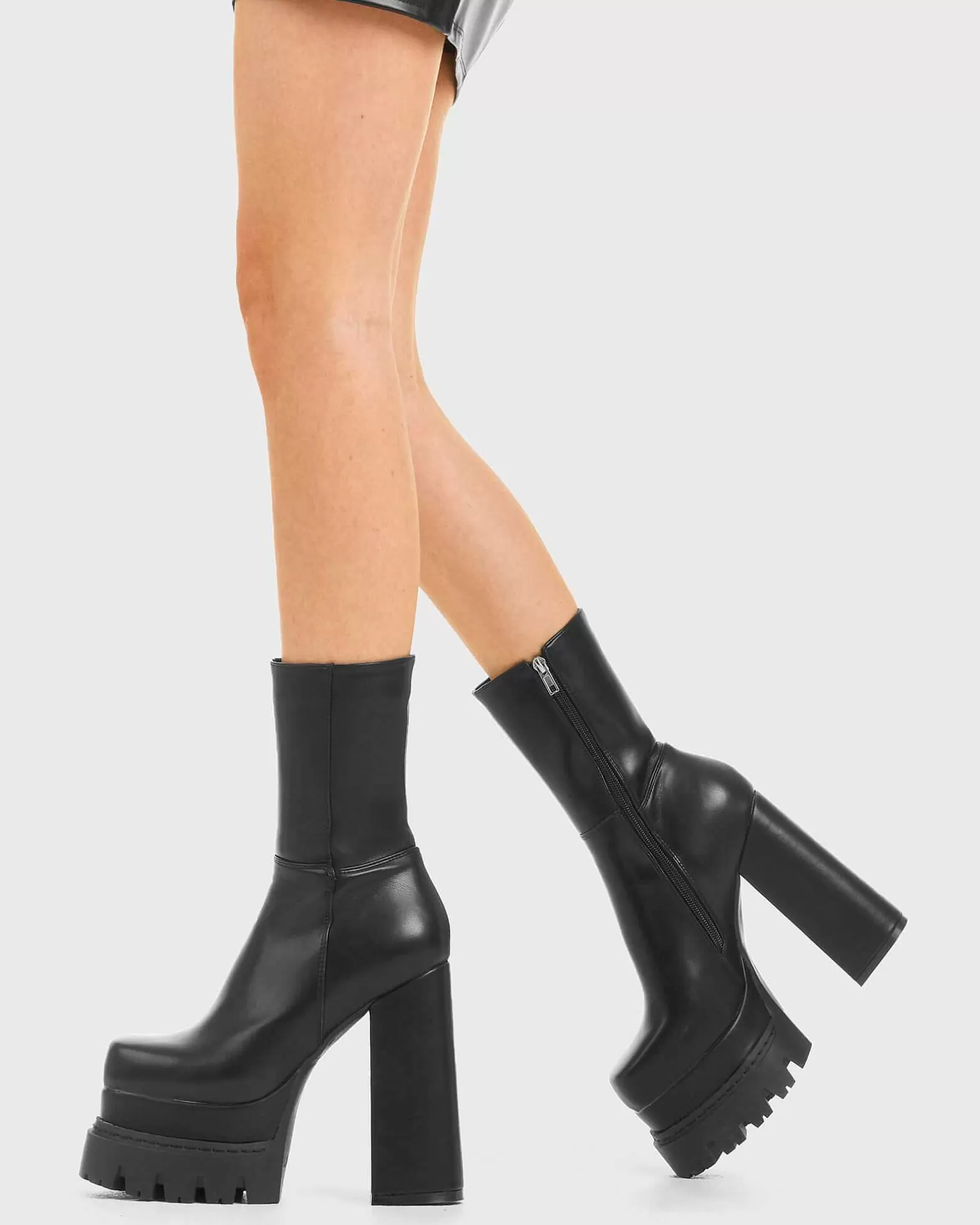 Lamoda Ankle>Undeniable Chunky Platform Ankle Boots