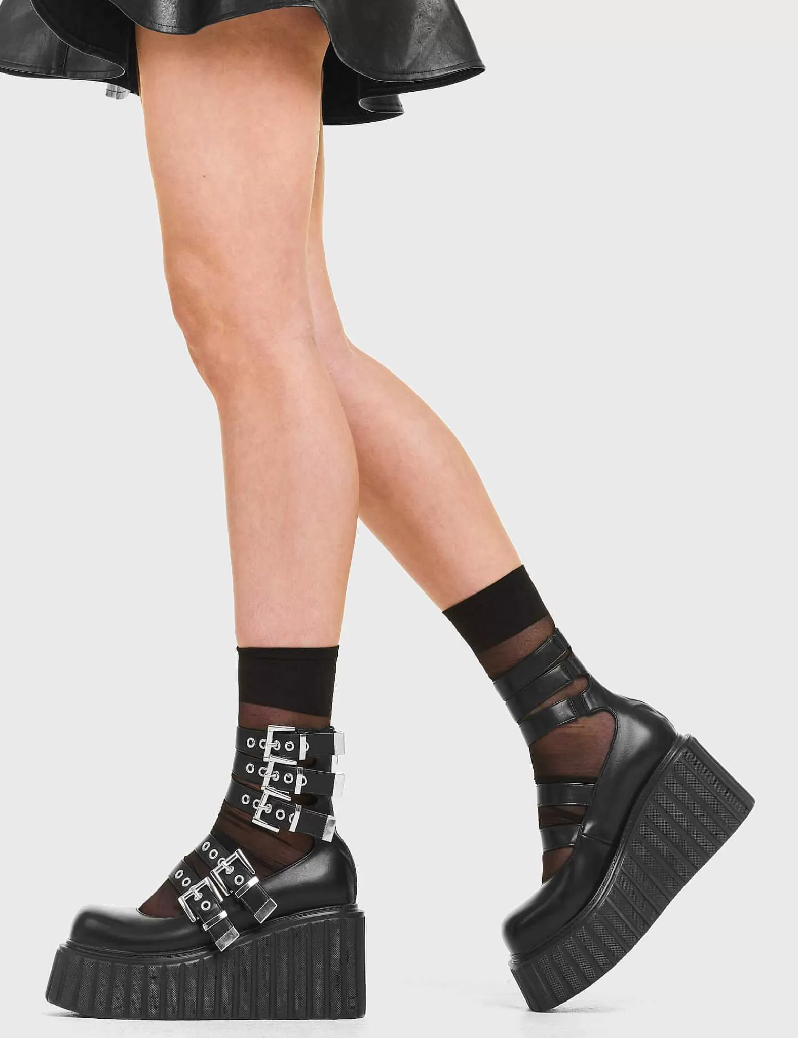 Lamoda Platform>Under The Influence Chunky Platform Creeper Shoes