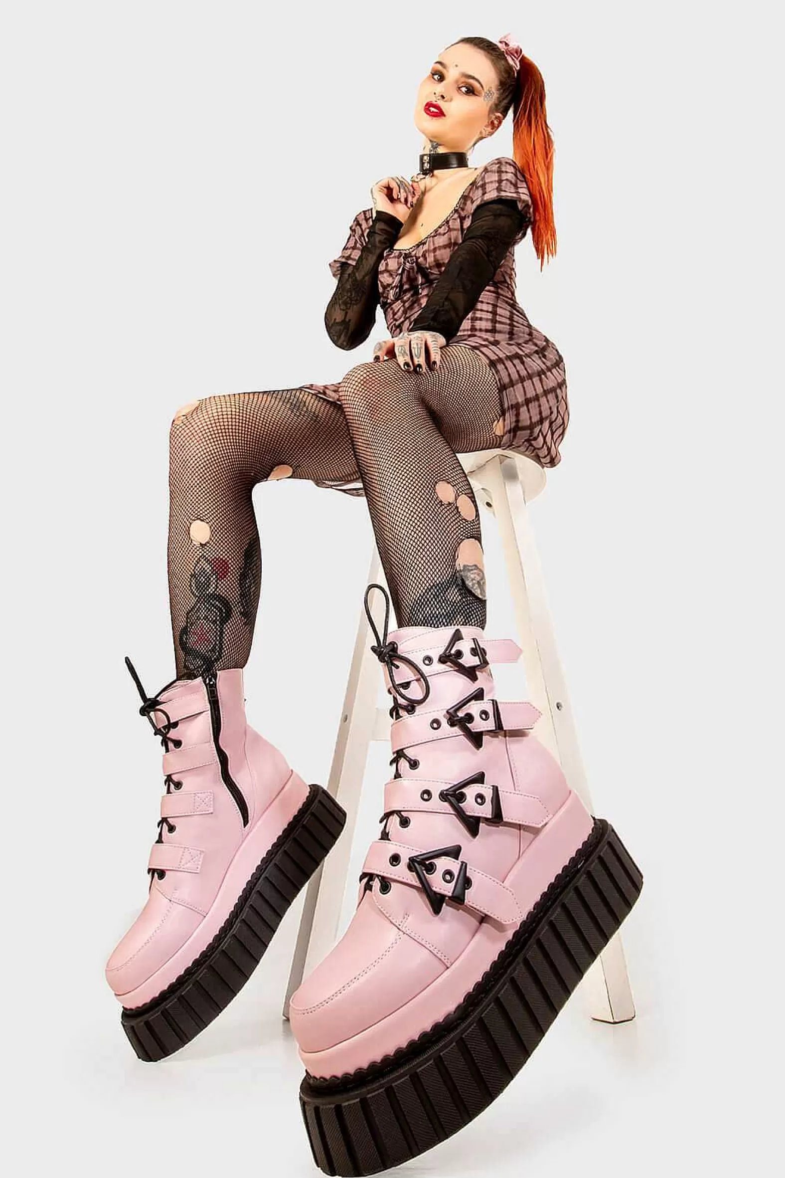 Lamoda Chunky>Unstable Chunky Ankle Creeper Boots