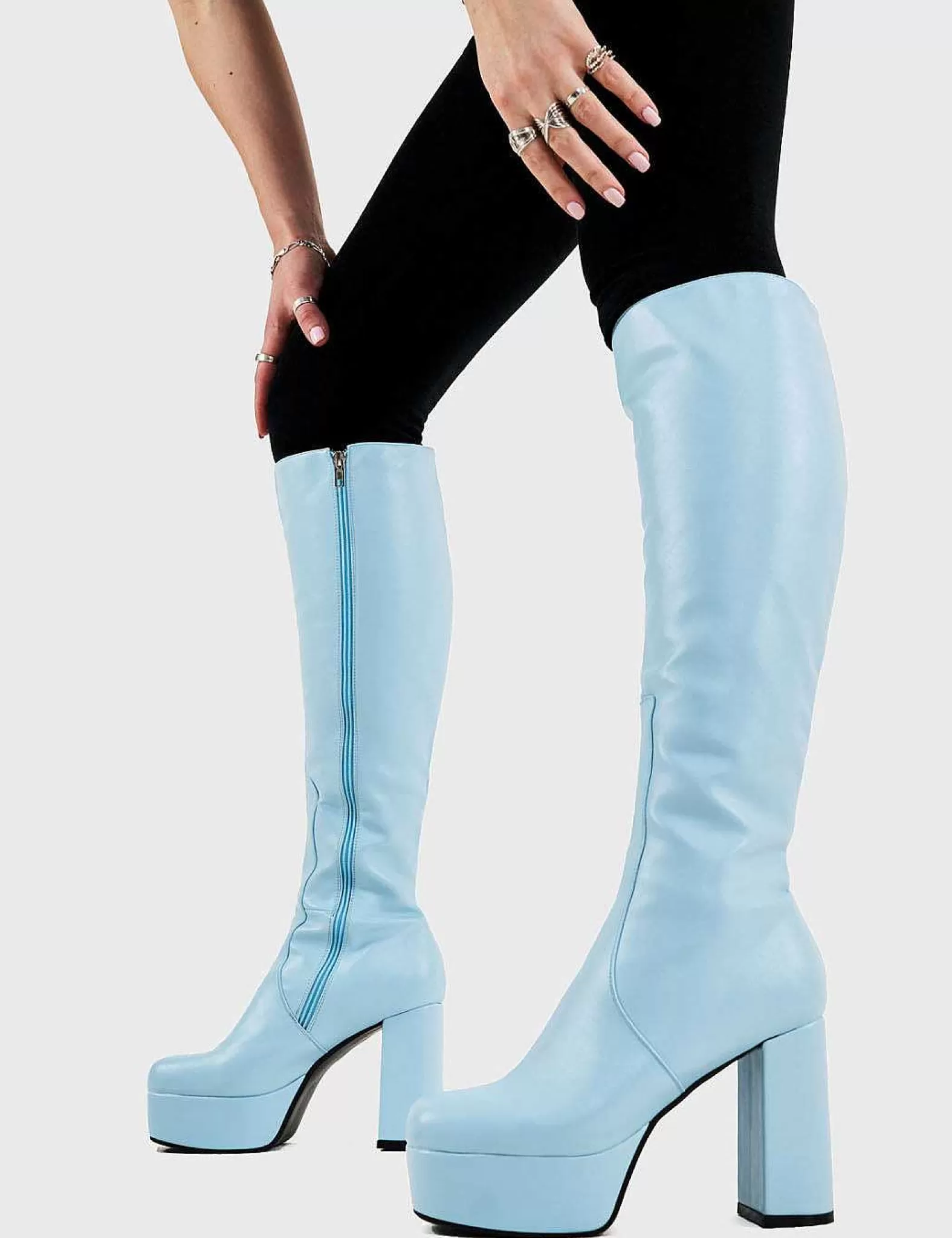 Lamoda Knee High>Whatta Showdown Platform Knee High Boots