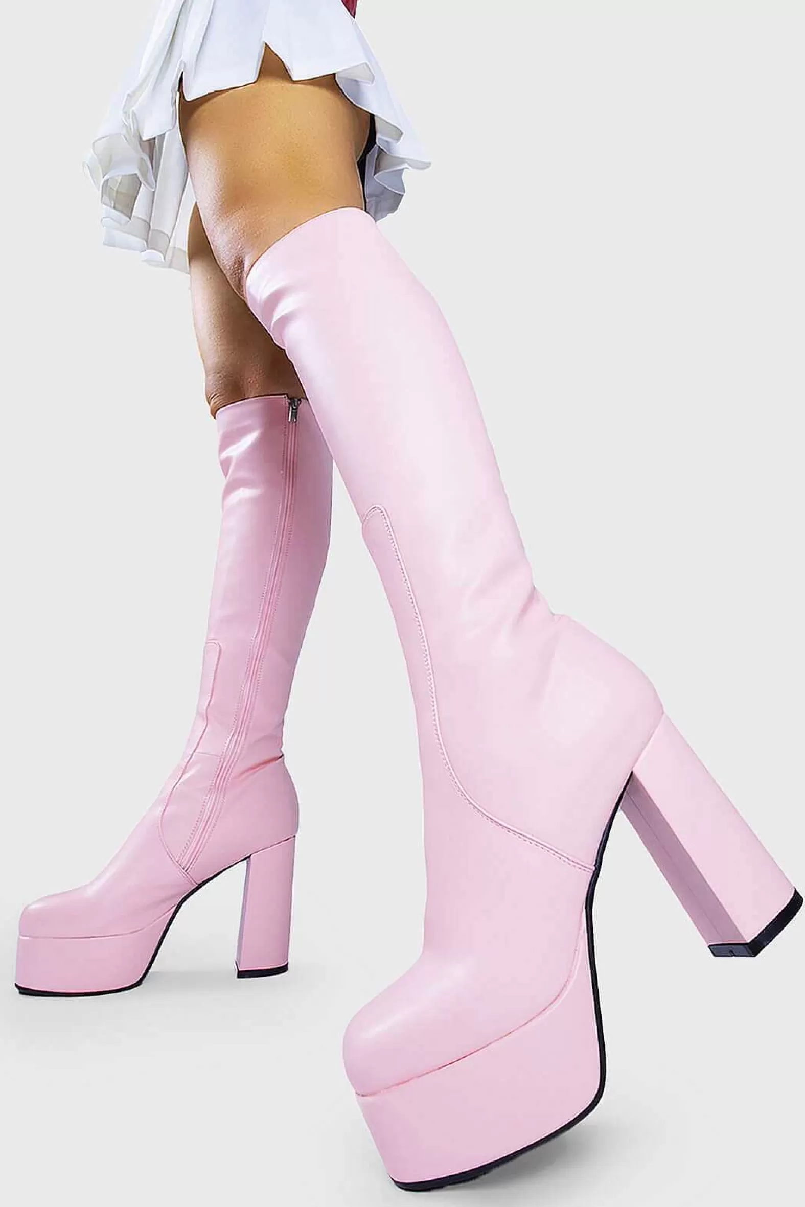 Lamoda Knee High>Whatta Showdown Platform Knee High Boots